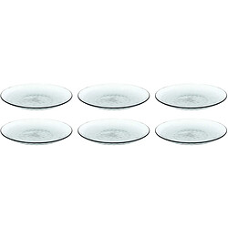 The Home Deco Factory Assiettes en plastique effet martelé (Lot de 6) bleu turquoise.