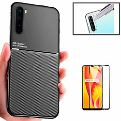 PHONECARE Coque Magnétique Lux + Film de Verre Trempé 5D à Couverture Complète + Film Caméra Arrière pour Realme X3