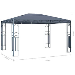 Maison Chic Tonnelle | Pergola 400 x 300 cm Anthracite -GKD88783 pas cher