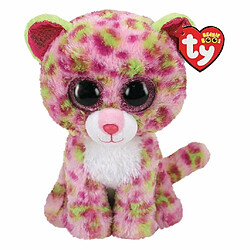 Meteor Ty - Beanie Boo's - Peluche Lainey le Léopard, TY36476, Rose / Vert, 23 cm