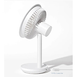 Universal Ventilateur de bureau à 60 degrés, hauteur de tête, vitesse du vent réglable, lampe électrique rechargeable, type 4000mAh pas cher