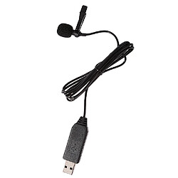 Acheter Microphone Mini USB Clip-on Cravate Microphone Condensateur Omnidirectionnel pour PC Internet Noir