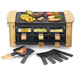 Appareil à raclette 6 personnes 900w + grill - kcwood.6rp - KITCHEN CHEF