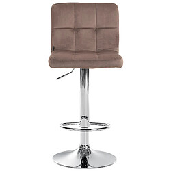 Non Tabouret de bar Peru velours chrome