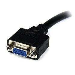 Avis StarTech.com Câble adaptateur DVI vers VGA de 20cm - Convertisseur DVI-I vers HD15 - Mâle / Femelle - Noir