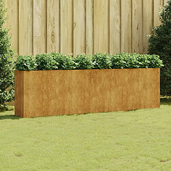 vidaXL Lit surélevé de jardin 280x40x80 cm acier corten