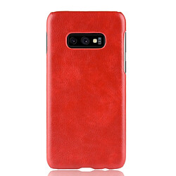 Wewoo Coque antichoc Litchi Texture PC + PU pour Galaxy S10 Lite (rouge)