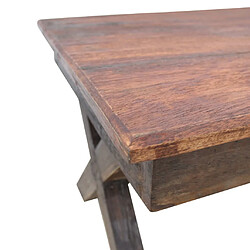 Avis vidaXL Table basse bois de récupération mélangé 110x60x45 cm