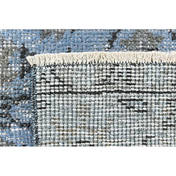 Vidal Tapis de laine 203x104 Bleu Ultra Vintage