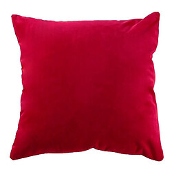 Wewoo Taie d'oreiller souple couleur unie velourstaille 45 cm * 45 cm rouge sans âme