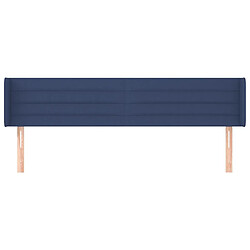 Avis Maison Chic Tête de lit scandinave avec oreilles,meuble de chambre Bleu 163x16x78/88 cm Tissu -MN44155