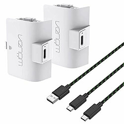 Venom Pack double batterie rechargeable haute capacité 1100mAh - Blanc (Xbox Series X & S / Xbox One)