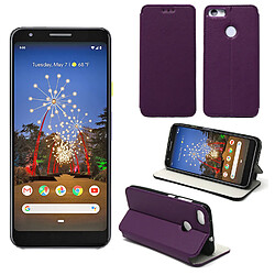 Xeptio Google Pixel 3A Etui coque violet pochette Slim