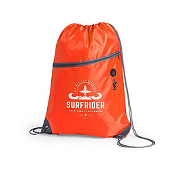 Totalcadeau Sac à dos à cordes avec double poches et sorties pour écouteurs - Sac pour sport, course, ballade Couleur - Rouge pas cher pas cher