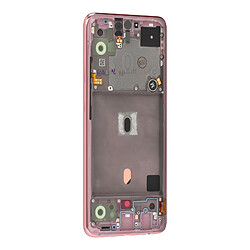 Samsung Écran pour Samsung Galaxy A51 LCD + Vitre Tactile + Châssis Original Rose Champagne