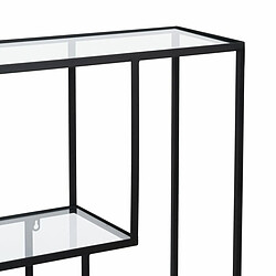 BigBuy Home Étagère Noir Verre et Fer pas cher