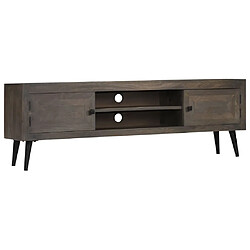 Helloshop26 Meuble télé buffet tv télévision design pratique bois massif de manguier 140 cm 2502014