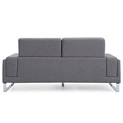 Avis Paris Prix Canapé 3 Places Tissu Ezekiel 198cm Gris Clair