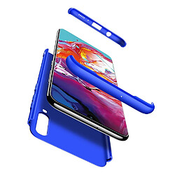 Wewoo Coque Rigide Étui pour PC à couverture intégrale à trois étages Galaxy A70 bleu pas cher