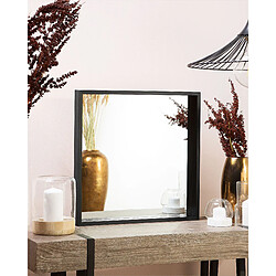 Beliani Miroir BRIGNOLES 50 cm Noir