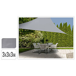 ProGarden Toile d'ombrage 3x3x3 m Gris Triangle