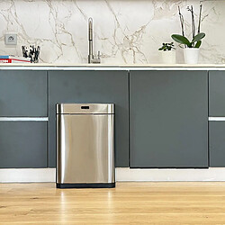 Poubelle automatique 60l inox - bat-60ls18-1 - KITCHEN MOVE