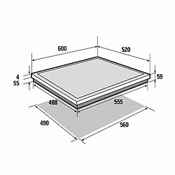 Avis Table de cuisson à induction 60cm 3 foyers 7200w noir - SPI4361B - SAUTER