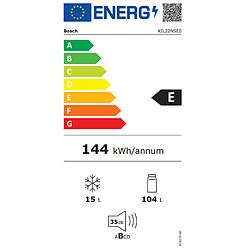 Réfrigérateur 1 porte intégrable à glissière 119l - KIL22NSE0 - BOSCH