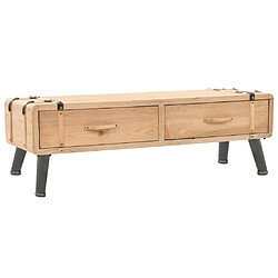 Maison Chic Meuble TV scandinave - Banc TV pour salon Bois de sapin massif 120x33x35 cm -MN25146