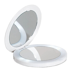 Lanaform Miroir grossissant de poche et lumineux