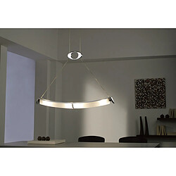 Avis Luminaire Center Lampadaire Zira 2 Ampoules G9, chrome poli/verre blanc dépoli/Wenge