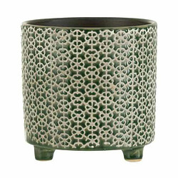 Paris Prix Cache-Pot Déco en Céramique Minada 16cm Vert