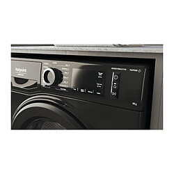 Lave-linge hublot HOTPOINT PNM11925FR Natis - 9 kg - Induction - L60cm - 1200 trs/min - Noir pas cher