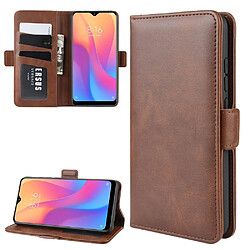 Wewoo Xiaomi Redmi 8A - Housse Double Boucle - Crazy Horse - Marron