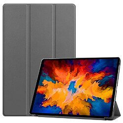 Etui en PU avec support tri-pliure gris pour votre Lenovo Xiao Xin Pad Pro J706F