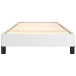 Acheter vidaXL Cadre de lit sans matelas blanc 90x200 cm similicuir