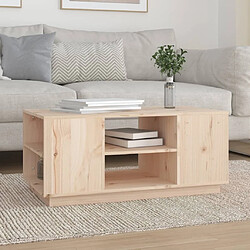 Maison Chic Table basse,Table Console Table d'appoint, Table pour salon 90x49x40,5 cm Bois massif de pin -MN16370