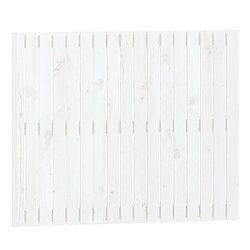 Maison Chic Tête de lit scandinave pour lit adulte,Meuble de chambre murale Blanc 108x3x90 cm Bois massif de pin -MN46031