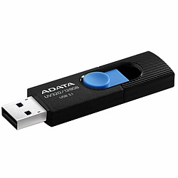 ADATA UV320 128Go USB 3.1 (3.1 Gen 2) Capacity Noir, Bleu lecteur USB flash - Lecteurs USB flash (128 Go, USB 3.1 (3.1 Gen 2), USB Type-A connector, Slide, 7,9 g, Noir, Bleu)