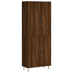 Maison Chic Buffet,Meuble de Rangement,commode pour salon,Cuisine Chêne marron 69,5x34x180 cm Bois d'ingénierie -MN50172