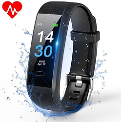 Montre Connectée Bracelet Connecté Podometre Smartwatch Cardio Homme Femme Etanche IP68 Montre Sport Multifonctionnelle pour Android