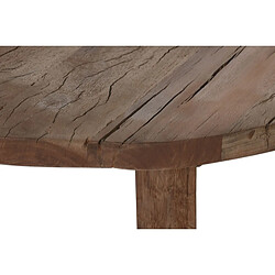 Acheter Pegane Table basse, table de salon ronde en bois recyclé coloris marron - diamètre 90 x Hauteur 35 cm