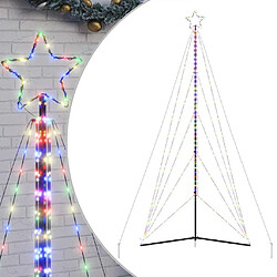 vidaXL Guirlande de sapin de Noël 615 LED colorées 400 cm