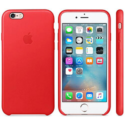 Avis Apple Coque Leather pour iPhone 6 / 6s - Red