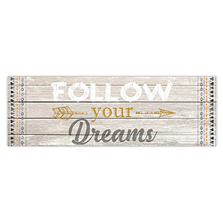 Sudtrading Toile flèche Boho - 90 x 30 cm - Follow your Dreams