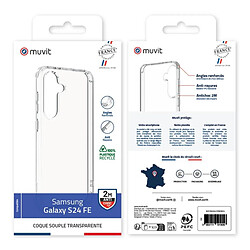 Avis Muvit Coque de Protection pour Samsung Galaxy S24 FE Renforcée 2M Recyclée Transparent