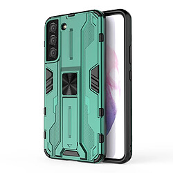 Coque en TPU antichoc avec béquille vert pour Samsung Galaxy S22