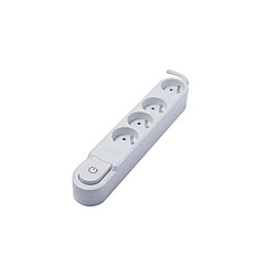 CHACON Bloc multiprise avec interrupteur 4 prises 16A 1,5m blanc - CHA48850