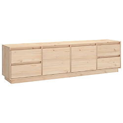 Maison Chic Meuble TV scandinave - Banc TV pour salon 176x37x47,5 cm Bois de pin massif -MN86441