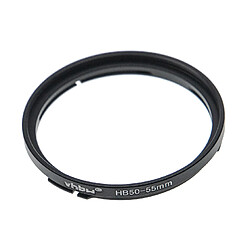 vhbw bague d'adaptation pour filtre 55 mm compatible avec Hasselblad B50 baïonnette objectifs d'appareil photo, reflex numérique - noir-mat